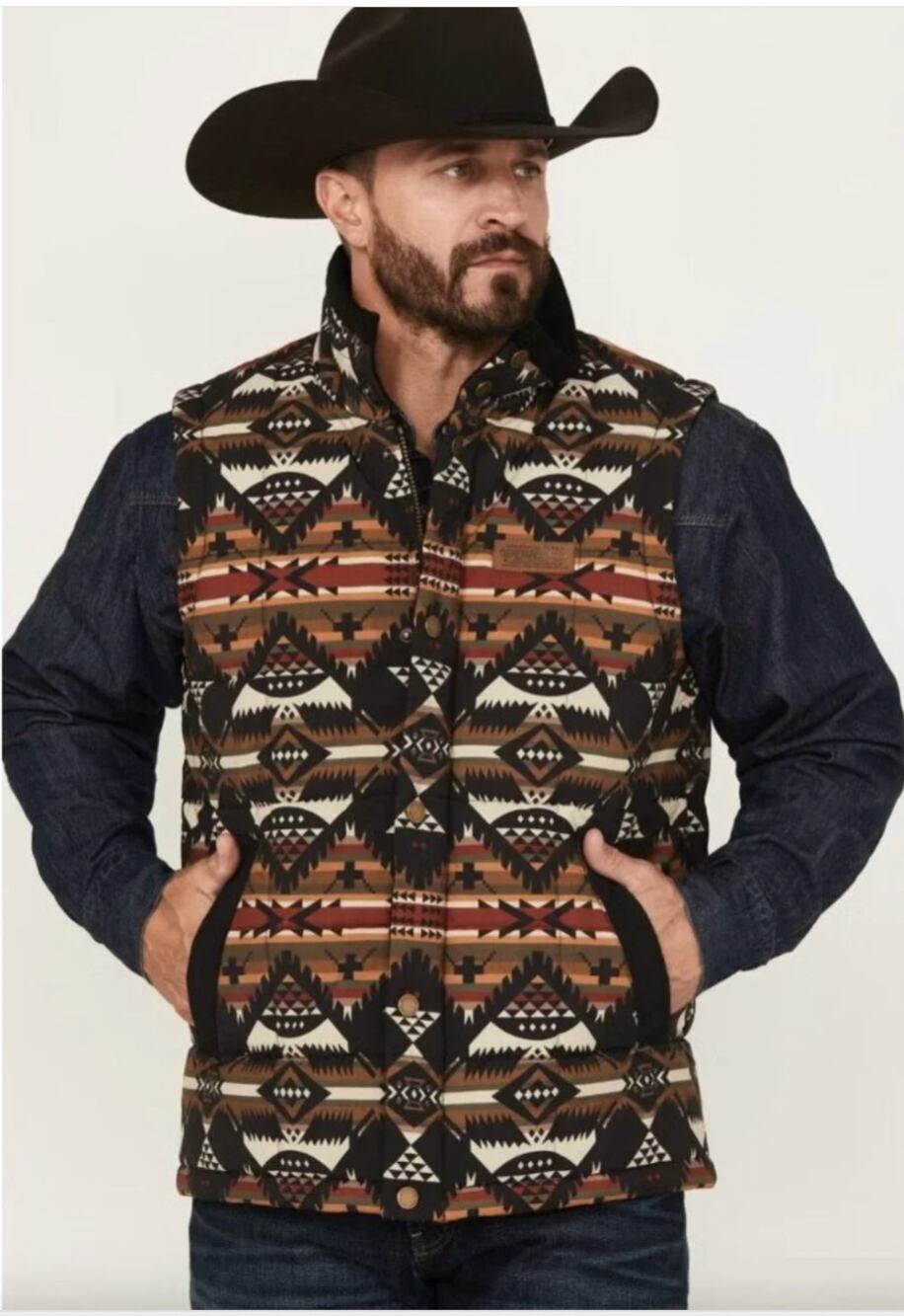 Pendleton Men's Cody Quilted Puffer Vest Size XL